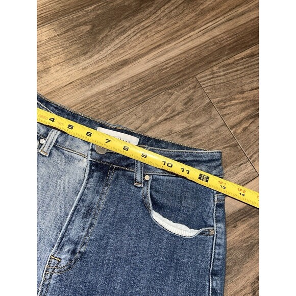 Risen Women's Frayed Hem Blue Stretch Denim Jeans - Size Sm - Picture 5 of 6